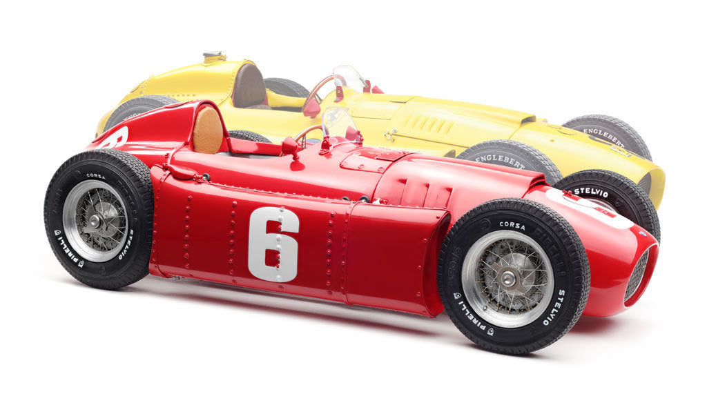 CMC M-184 Ferrari D50 Bundle of 2 Cars, #20 in Yellow & #6 in Red, 1:18