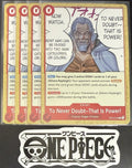 4 x One Piece OP12-016 C To Never Doubt--That Is- ENG - Regular - Playset - NM/M