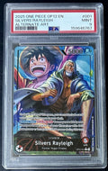 PSA 9 One Piece OP12-001 L* - Silvers Rayleigh - Alt Art-EN-Legacy of the Master