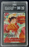 TAG 10 One Piece P-080 P - Moneky.D.Luffy - Alt Art - JP - Mos Burger Promo