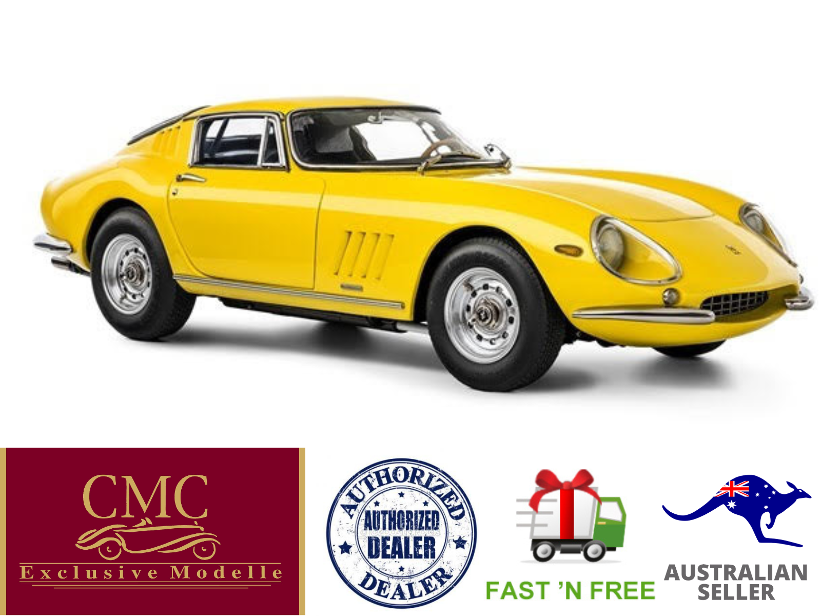 CMC M-240 Ferrari 275 GTB/C, 1966, Modena Yellow, 1:18, LE 1,000