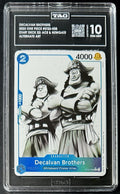 TAG 10 One Piece ST22-008 C* Decalvan Brothers- EN - Foil - Ace & Newgate-Graded