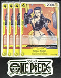 4x One Piece ST29-009 C - Nico Robin - EN - Regular - Playset - TCG - NM/M