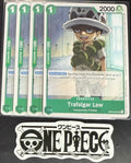 4x One Piece OP05-027 UC Trafalgar Law - English - Regular - Play Set - NM/M