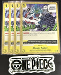 4x One Piece OP17-117 C - Maser Saber - EN - Regular - Play Set - TCG - NM/M
