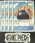 4x One Piece OP08-042 UC Edward Weevil - ENG - Regular - Play Set - TCG - NM/M