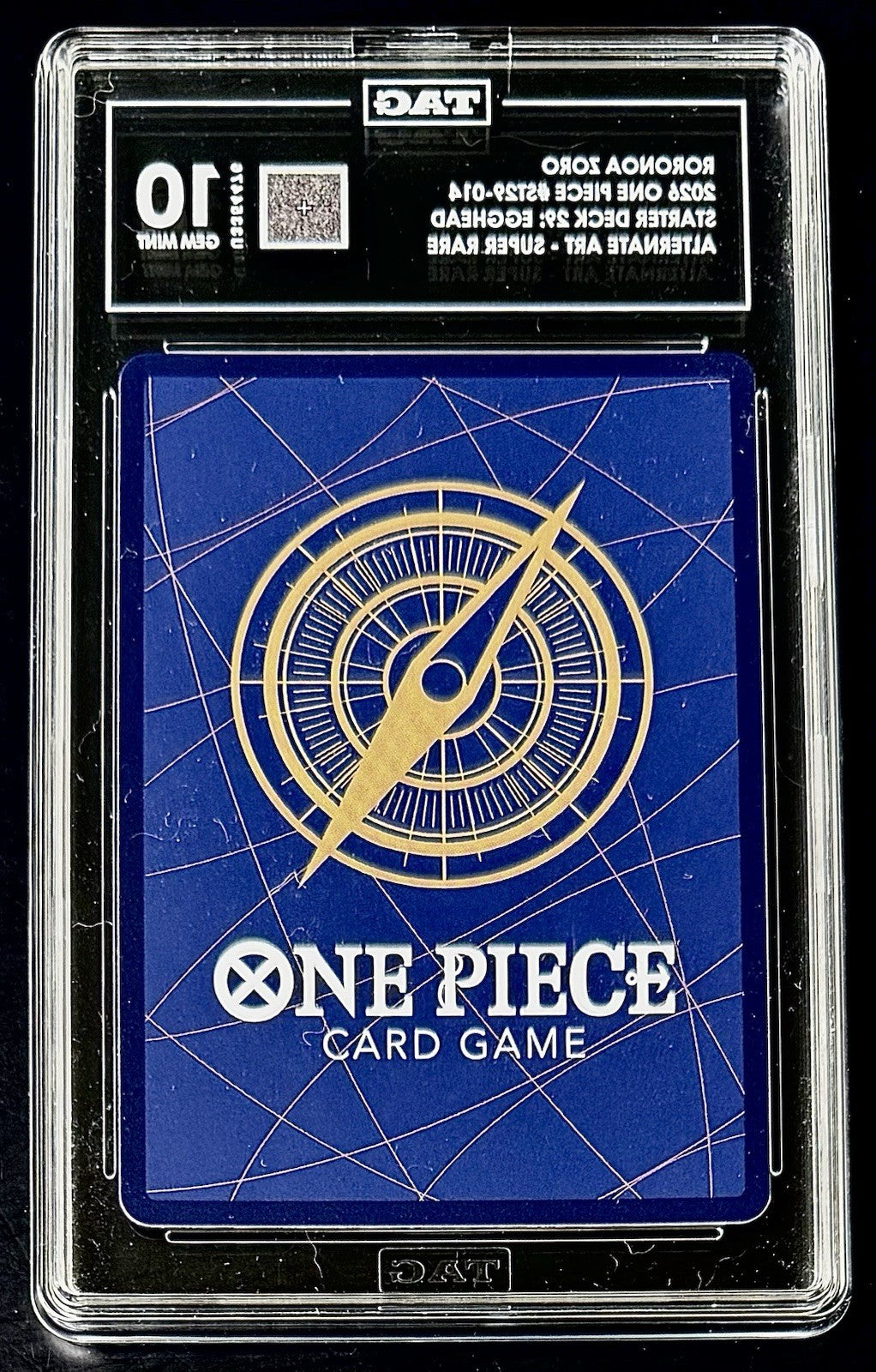 TAG 10 One Piece ST29-014 SR* - Roronoa Zoro - Alt Art - EN - Foil - Egghead