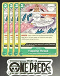 4x One Piece OP04-037 UC Flapping Thread - English - Regular - Play Set-TCG-NM/M