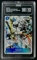 TAG 10 One Piece ST22-007 C* Squard -Alt Art- EN - Foil - Ace & Newgate - Graded