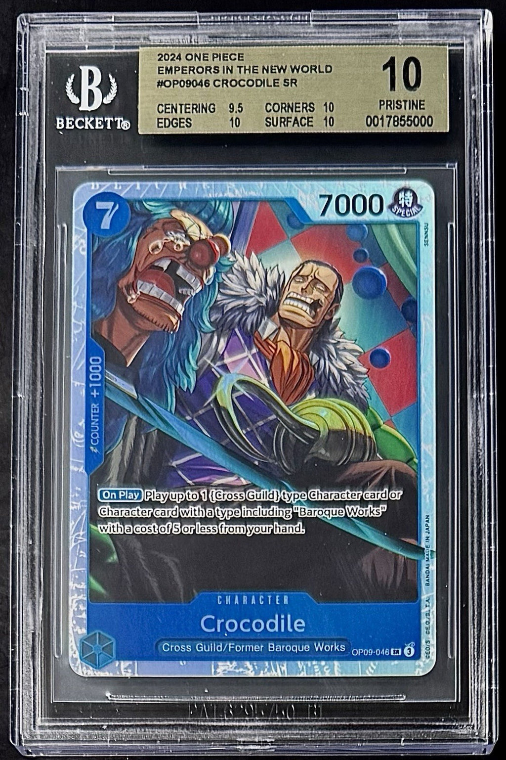 BGS 10 One Piece OP09-046 SR - Crocodile - English - Emperors in the New World