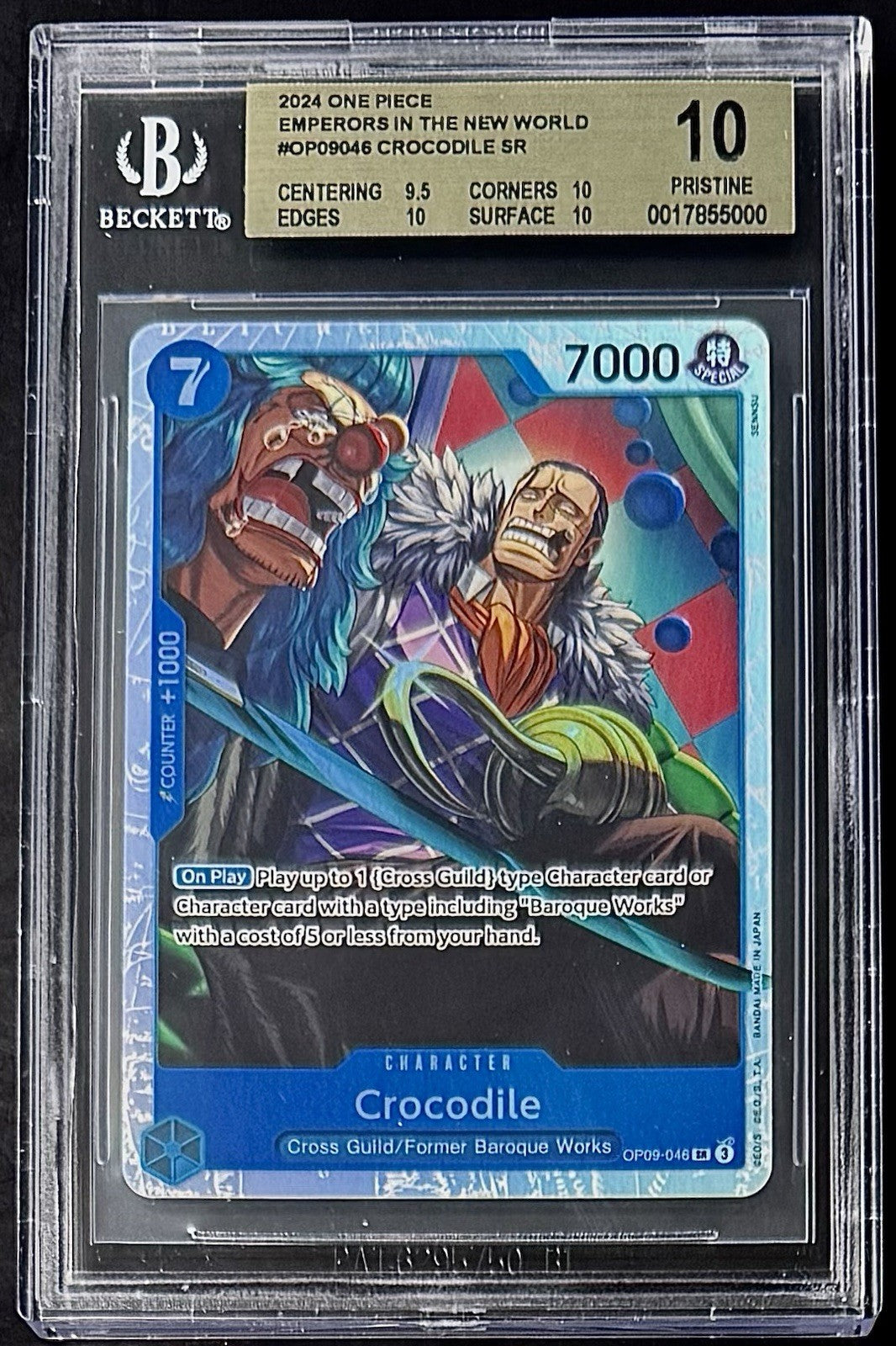 BGS 10 One Piece OP09-046 SR - Crocodile - English - Emperors in the New World