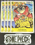 4x One Piece OP13-111 UC Pythagoras - ENG - Regular - Playset - TCG - NM/M