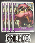 4x One Piece OP02-080 C Dobon - English - Playset - Regular - TCG - NM/M