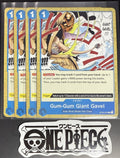4x One Piece OP03-055 C Gum-Gum Giant Gavel - ENG - Regular - Playset - TCG-NM/M