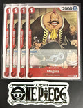 4x One Piece OP02-016 C Magura - English - Playset - Regular - TCG - NM/M