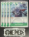 4x One Piece OP02-038 C Nekomamushi - English - Playset - Regular - TCG - NM/M