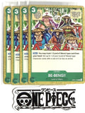 4x One Piece OP01-059 C BE-BENG!! - English - Regular - Playset - TCG - NM/M