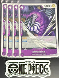 4x One Piece OP03-068 C Minozebra - English - Regular - Playset - TCG - NM/M