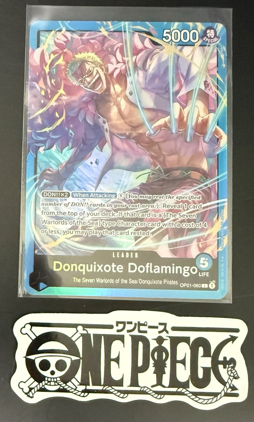 One Piece OP01-060 L  - Donquioxte Doflamingo - EN- Leader - TCG - NM/M