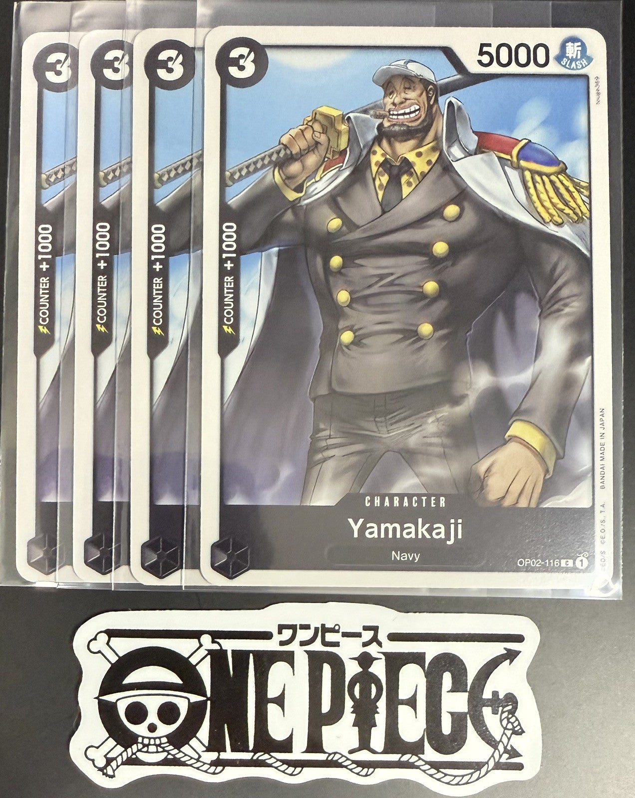 4x One Piece OP02-116 C Yamakaji - ENG - Playset - Regular - TCG - NM/M