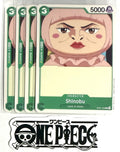 4x One Piece OP01-043 C Shinobu - English - Regular - Playset - TCG - NM/M