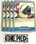 4x One Piece OP01-089 C Crescent Cutlass - English - Regular - Playset -TCG-NM/M