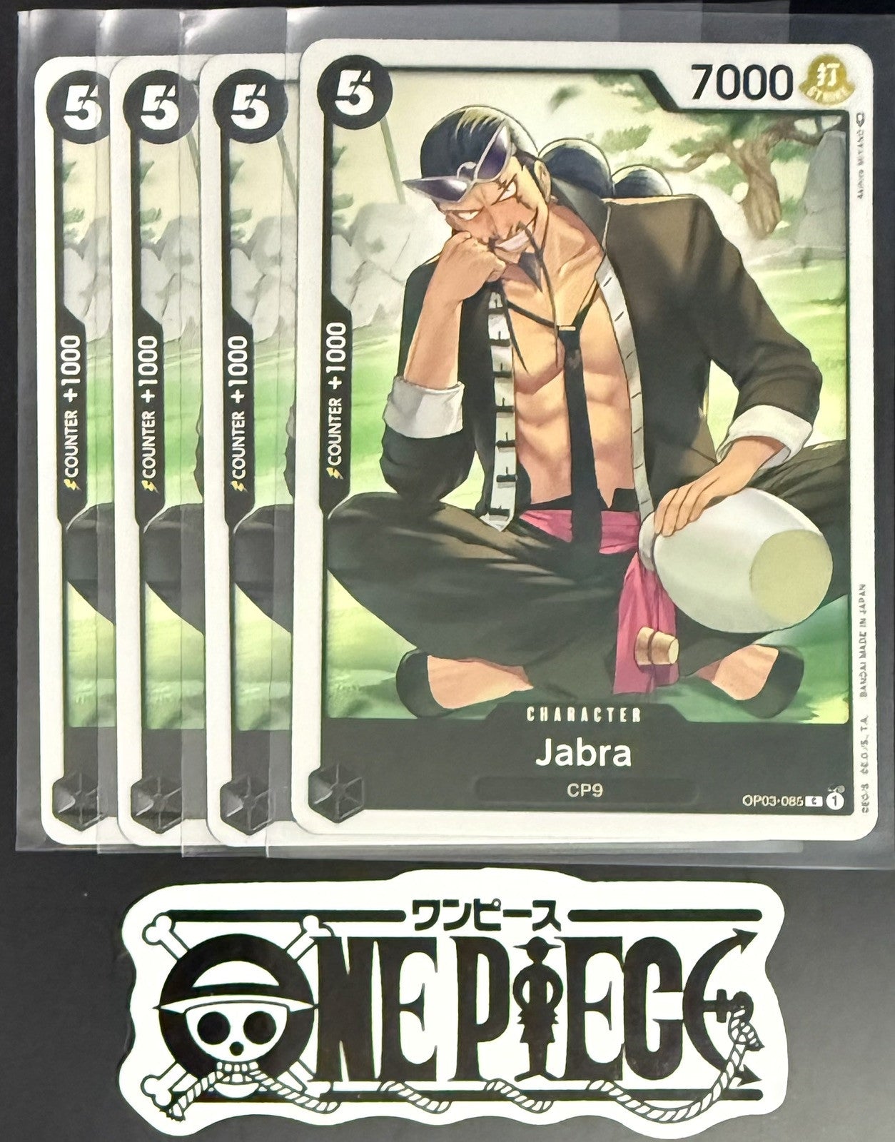 4x One Piece OP03-085 C Jabra - English - Regular - Playset - TCG - NM/M
