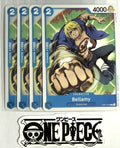 4x One Piece OP01-076 C Bellamy - English - Regular - Playset - TCG - NM/M