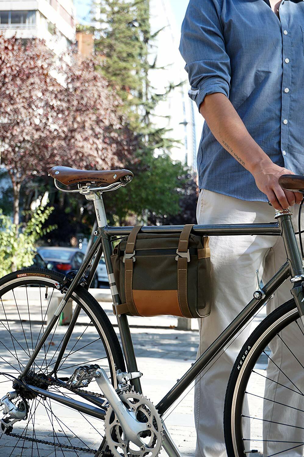 VELOPAC Pannier Bicycle Bag for Frame - Cycling - Bike - Shoulder Bag 4L-ECO BAG