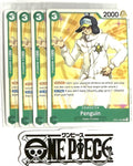 4x One Piece OP01-050 C Penguin - English - Regular - Playset - TCG - Mint