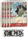 4x One Piece OP01-007 C Caribou - English - Regular - Playset - TCG - NM/M