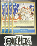 4x One Piece OP01-086 R Overheat - English - Regular - Playset - TCG - NM/M