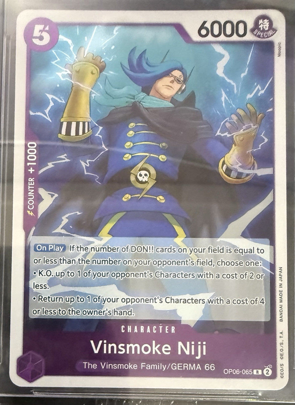 BGS 10 One Piece OP06-055 R Vinsmoke Niji - English - Wings of the Captain