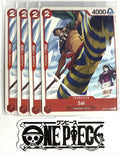 4x One Piece OP01-012 C Sai - English - Regular - Playset - TCG - NM/M