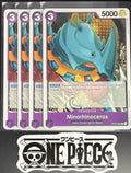 4x One Piece OP03-069 C Minorhinoceros - English - Regular - Playset - TCG -NM/M
