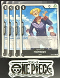 4x One Piece OP03-091 C Helmeppo - English - Regular - Playset - TCG - NM/M