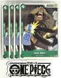 4x One Piece OP01-045 C Jean Bart - ENG - Regular - Playset - TCG - NM/M