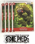 4x One Piece OP01-010 C Komachiyo - English - Regular - Playset - TCG - NM/M
