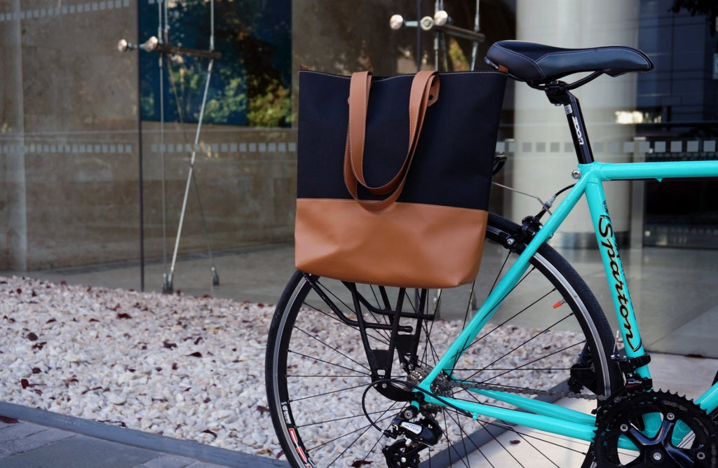 VELOPAC Pannier Bicycle Bag for Rear Rack- Cycling -Shoulder Bag 10L -ECO BAG