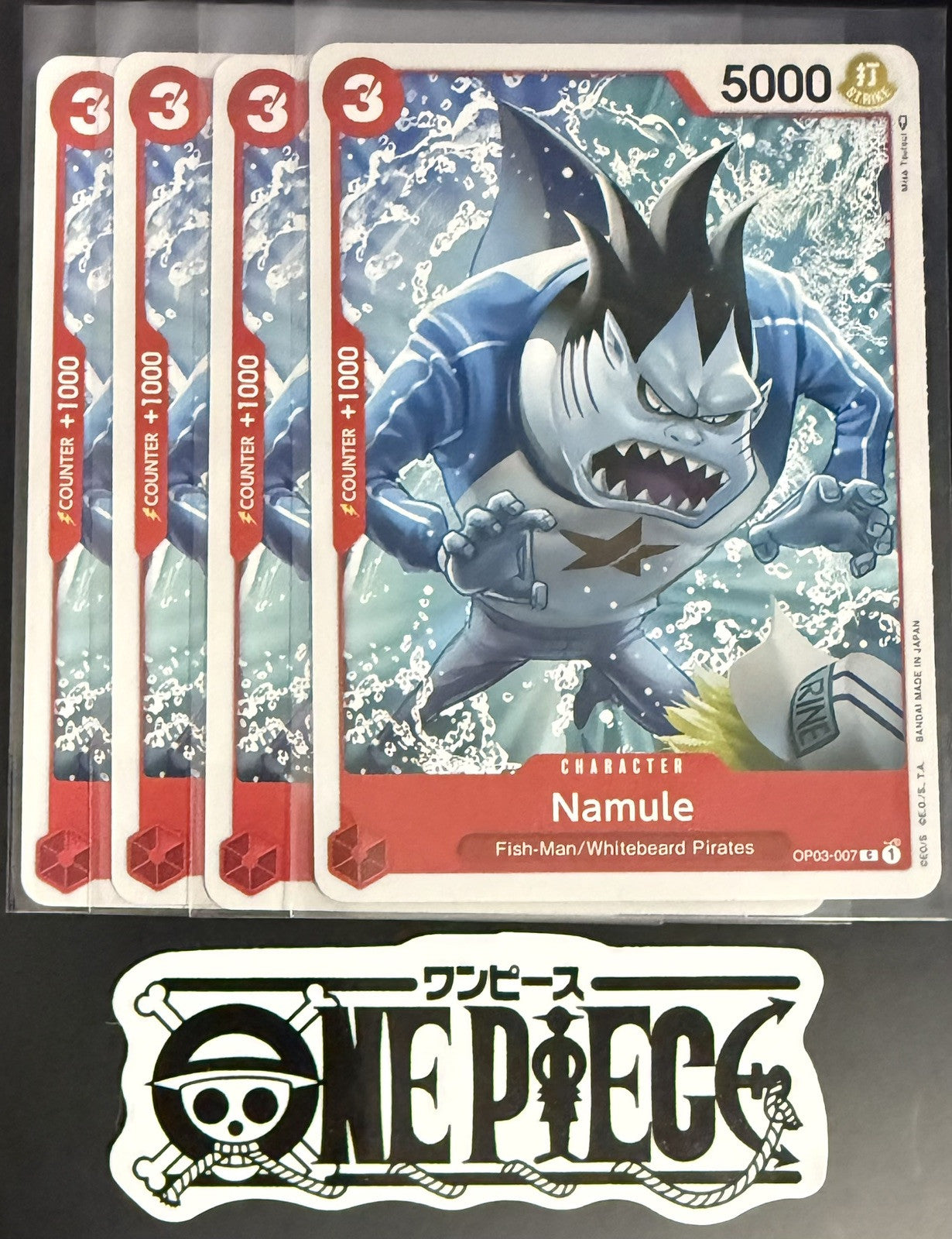 4x One Piece OP03-007 C Namule - English - Regular - Playset - TCG - NM/M